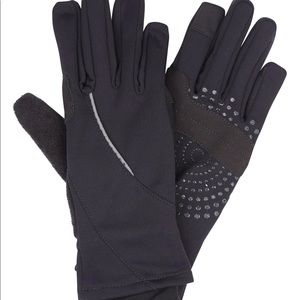 SWEATY BETTY TECH RUNNING GLOVES BLACK SIZE LARGE NWT